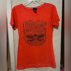 Harley-Davidson Women's Red Graphic Tee